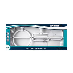 Kit accesorios de baño 5 piezas blanco Attic Quadra Lorenzetti 7140006 (5)