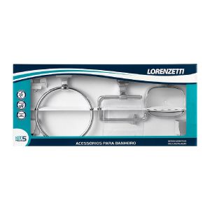 Kit accesorios de baño 5 piezas cromado Attic Quadra Lorenzetti 7140014 (5)