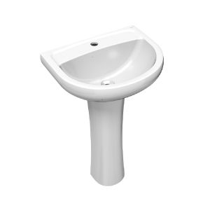 Lavatorio con pedestal blanco Lorenzetti 7715021 / 7714029