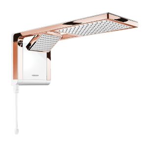 Ducha Acqua Duo Ultra blanco / oro rosa 127V 5500W Lorenzetti 7517251 (2)
