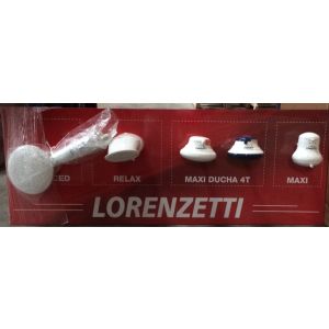 Exhibidor rectangular 4 tipos de duchas Lorenzetti